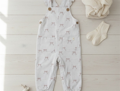 Lil Atelier coconut milk bow overall