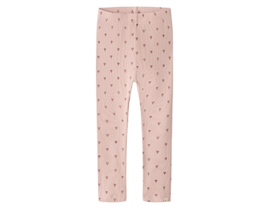 Lil' Atelier MINI leggings cameo rose with hot air balloon print