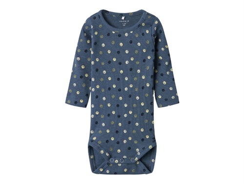 Name It china blue smiley bodysuit