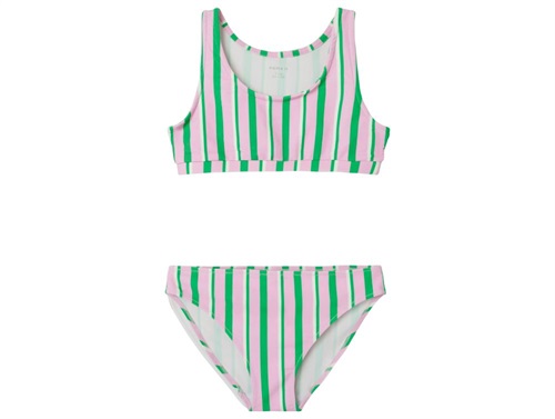 Name It bikini pink with stripes