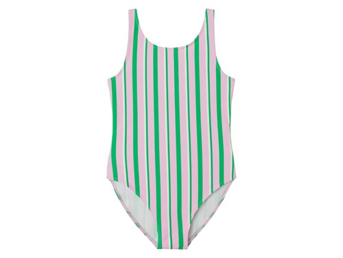 Name It swimsuit pink with stripes