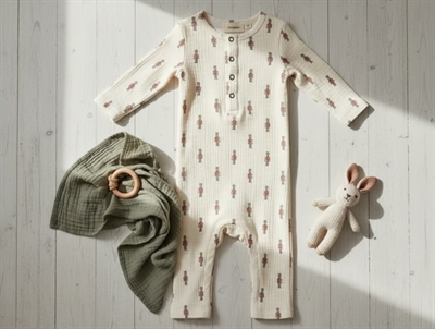 Lil Atelier turtledove toy soldier jumpsuit