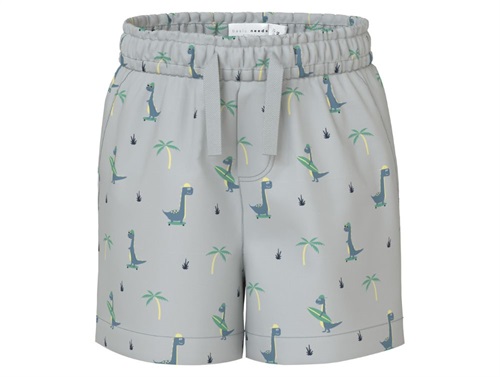 Name It shorts northern droplet with palm and dino print  
