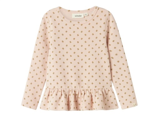 Lil Atelier blouse peach whip with flowers