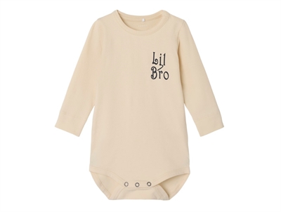Name It bodysuit white swan with little brother print