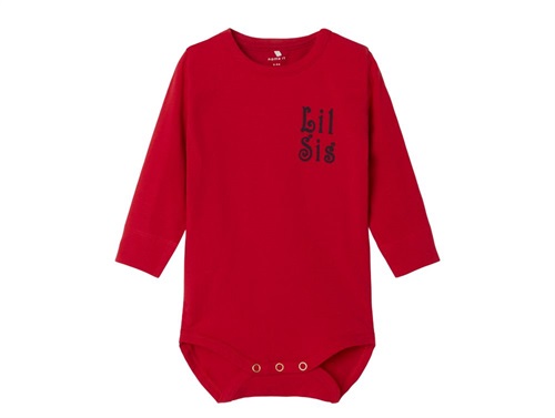 Name It bodysuit salsa with little sister print