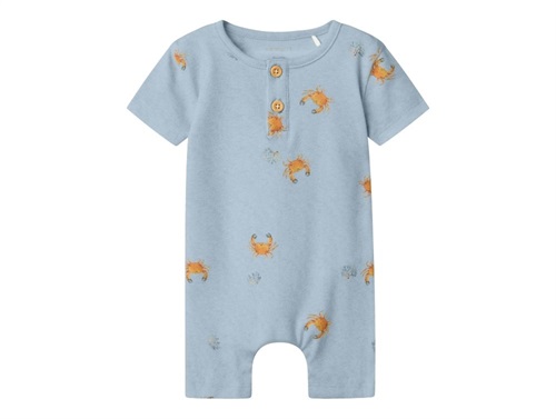Name It summer suit celestial blue with crabs  
