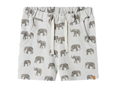 Lil' Atelier shorts vapor blue with elephant print  