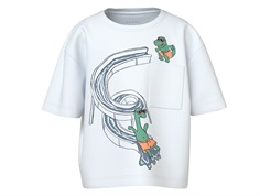 Name It t-shirt bright white pool with waterslide and chest pocket  