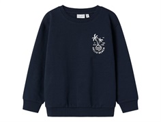 Name It sweatshirt navy blazer with hello beach print  