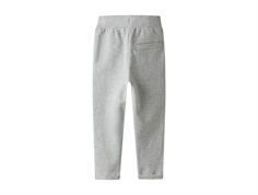 Name It trousers light grey melange with turn-ups and drawstring  