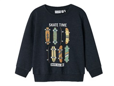 Name It sweatshirt navy blazer skateboard with print  