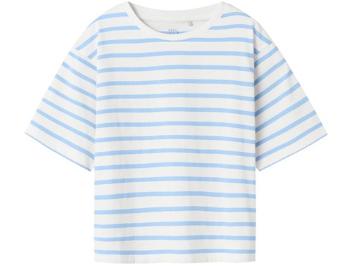 Name It t-shirt white with serenity stripes
