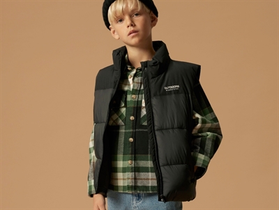 Name It black fold down bootcut pants