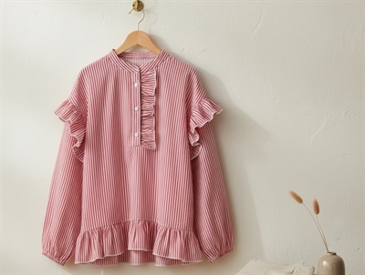 Name It tomato puree striped shirt top