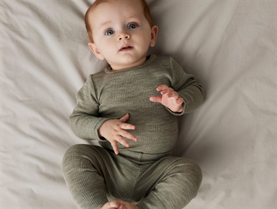 Name It bodysuit dried sage in merino wool