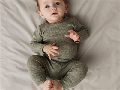 Name It blouse folkestone gray in rib and merino wool