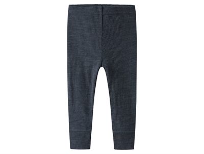 Name It leggings ombre blue in merino wool with rib pattern