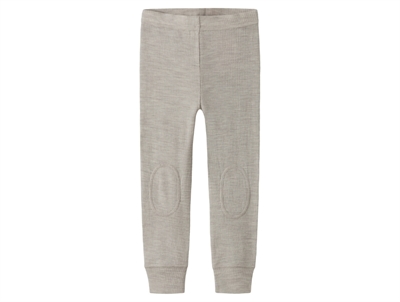 Name It leggings nacreous cloud in merino wool with rib pattern