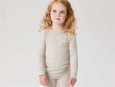 Name It blouse nacreous cloud in merino wool rib