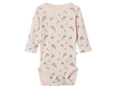 Lil' Atelier body morganite in merino wool with berry print