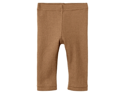 Lil Atelier sandshell printed leggings merino wool/modal