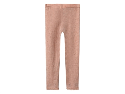 Lil Atelier sandshell printed leggings merino wool/modal