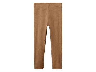 Lil Atelier sandshell printed leggings merino wool/modal