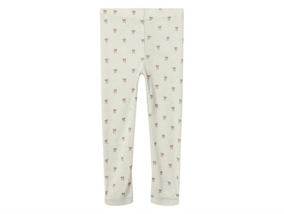 Lil Atelier sandshell printed leggings merino wool/modal