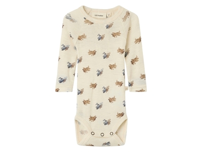 Lil Atelier sandshell printed leggings merino wool/modal