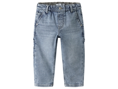 Name It jeans light blue denim with drawstring and loose fit