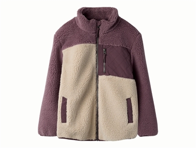 Name It teddy jacket peyote with purple colorblock