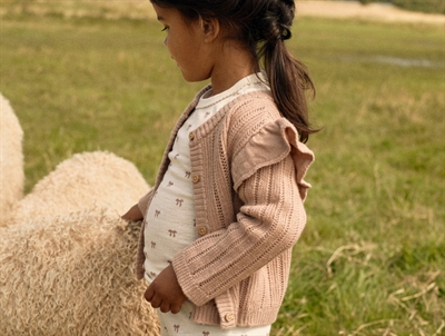 Lil' Atelier trousers turtledove with blue stripes