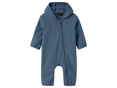Lil' Atelier pram suit turtledove with embroidered hearts