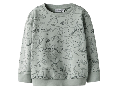 Name It sweatshirt aqua gray tone with dino print
