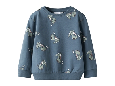 Name It sweatshirt blue mirage with dino print