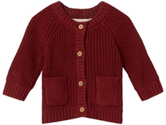 Lil Atelier spiced apple knit cardigan cotton