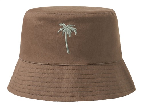 Name It bucket hat walnut with palm embroidery  