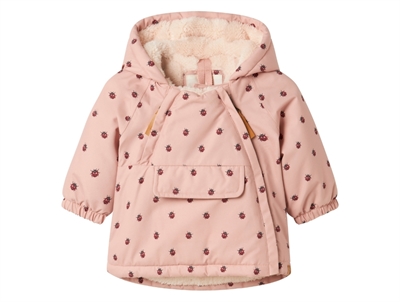 Lil Atelier coconut milk bi bomber teddy jacket