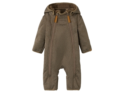 Lil Atelier coconut milk bi bomber teddy jacket