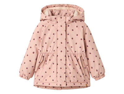 Lil Atelier coconut milk bi bomber teddy jacket