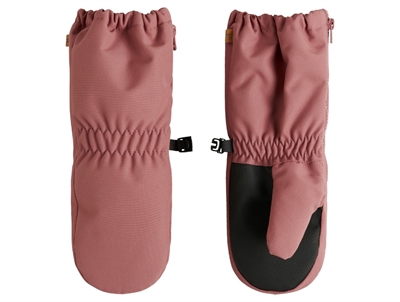 Lil' Atelier mittens withered rose with teddy lining