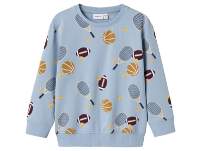 Name It sweatshirt navy blazer with Christmas print