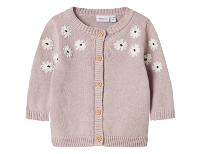 Name It peyote melange striped knit cardigan