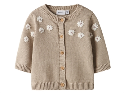 Name It peyote melange striped knit cardigan