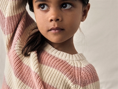 Lil Atelier sky gray pullover knit sweater cotton