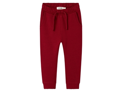 Lil' Atelier trousers red dahlia with drawstring