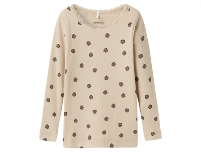 Name It mauve orchid floral top