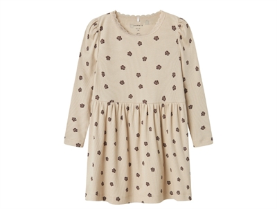 Name It dress burnished lilac with tulle skirt and heart print