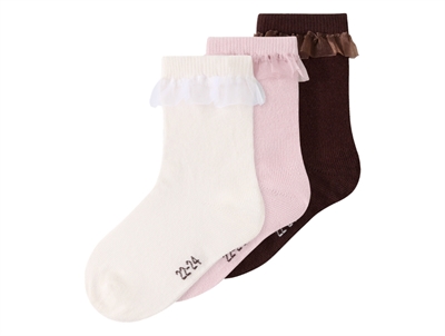 Name It socks navy blazer/grey melange/jester red with Christmas pattern (3-pack)